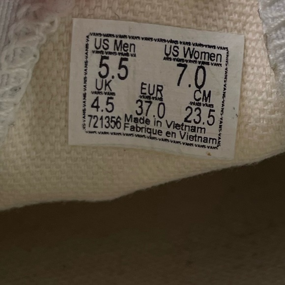 *Vans Unisex Checkerboard Classic Slip- On Canvas Shoes Sz 7 - Picture 10 of 16